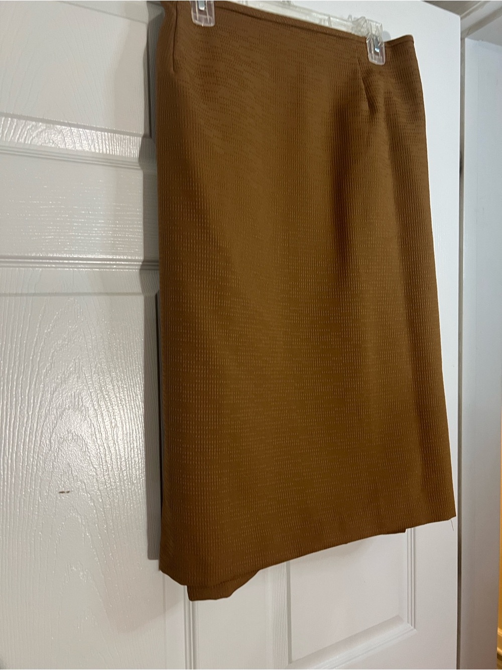 Women's Camel Pencil Skirt - Sleek Straight Fit